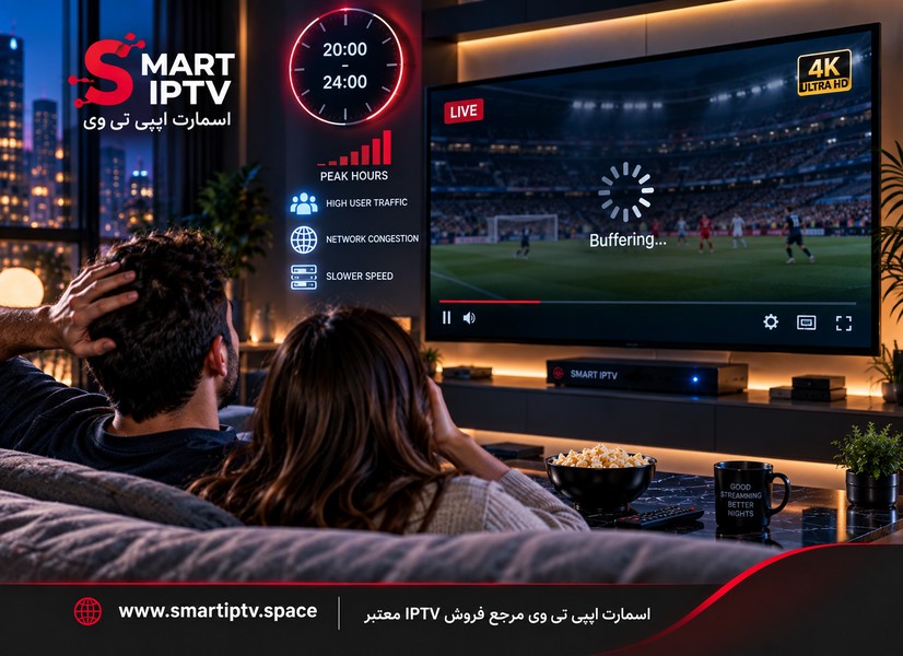 علت کند شدن و بافر IPTV در ساعات شلوغ شب